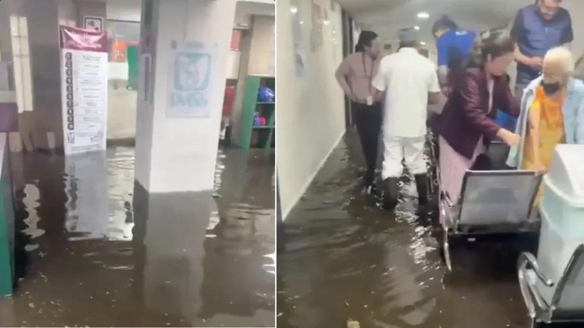 Lluvias inundan hospital del IMSS en Tlalpan y activan Alerta Roja en el sur de la CDMX