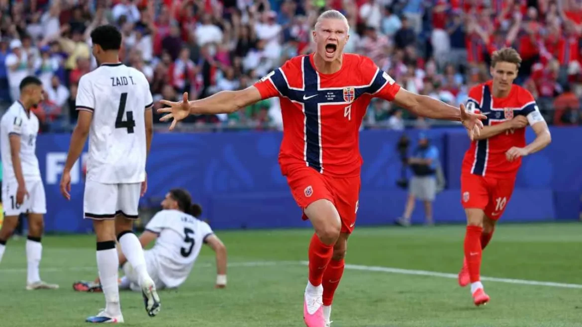 Noruega golea 4-1 a Irak en su regreso al Mundial con doblete de Haaland