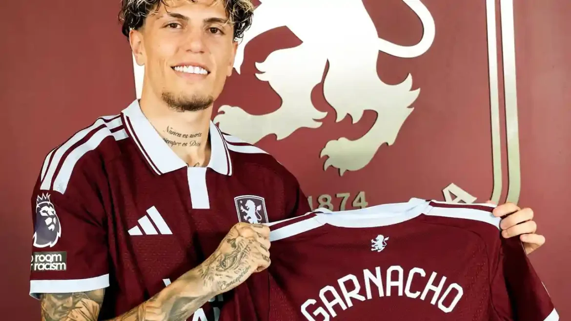 Alejandro Garnacho llega cedido al Aston Villa para la temporada 2026-2027