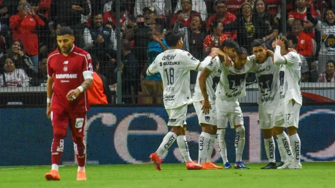Pumas vence a Toluca con cuadro alterno en Jornada 2 del Apertura 2026