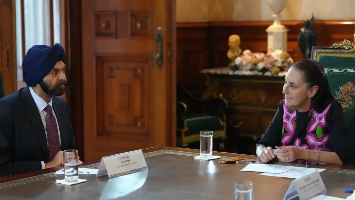 Sheinbaum se reúne con presidente del Banco Mundial; expresan interés en el Plan México