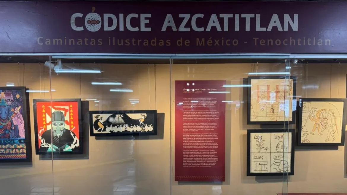 Exhiben Códice Azcatitlan en estación Pino Suárez de la Línea 2 del Metro
