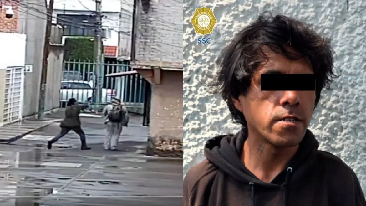 Detienen a hombre por golpear a transeúnte y asaltar a otro en Iztacalco
