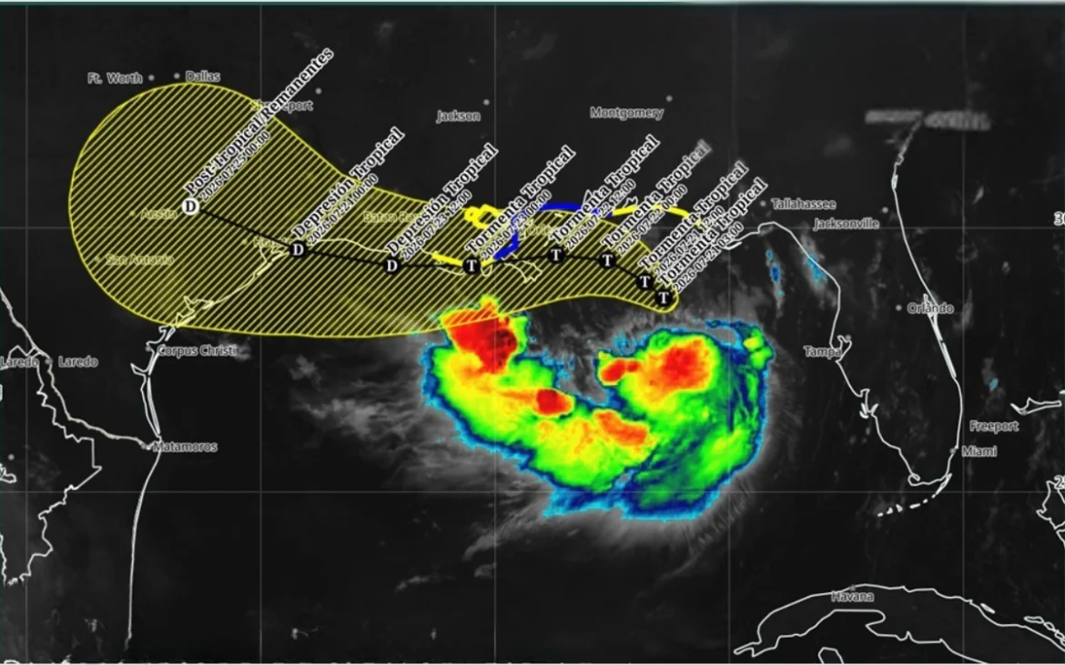 Tormenta tropical Bertha amenaza costa norte del golfo de México con marejada e inundaciones