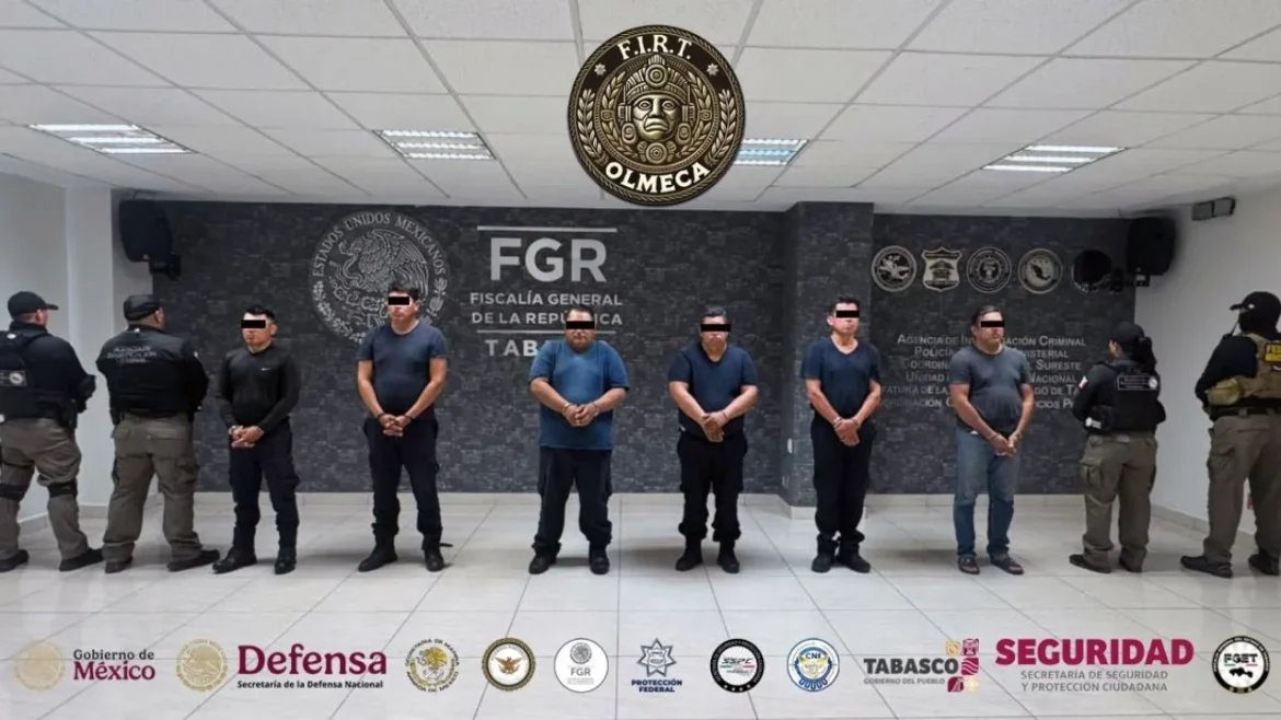 Detienen a seis policías de la SSPC de Tabasco en el Operativo Enjambre