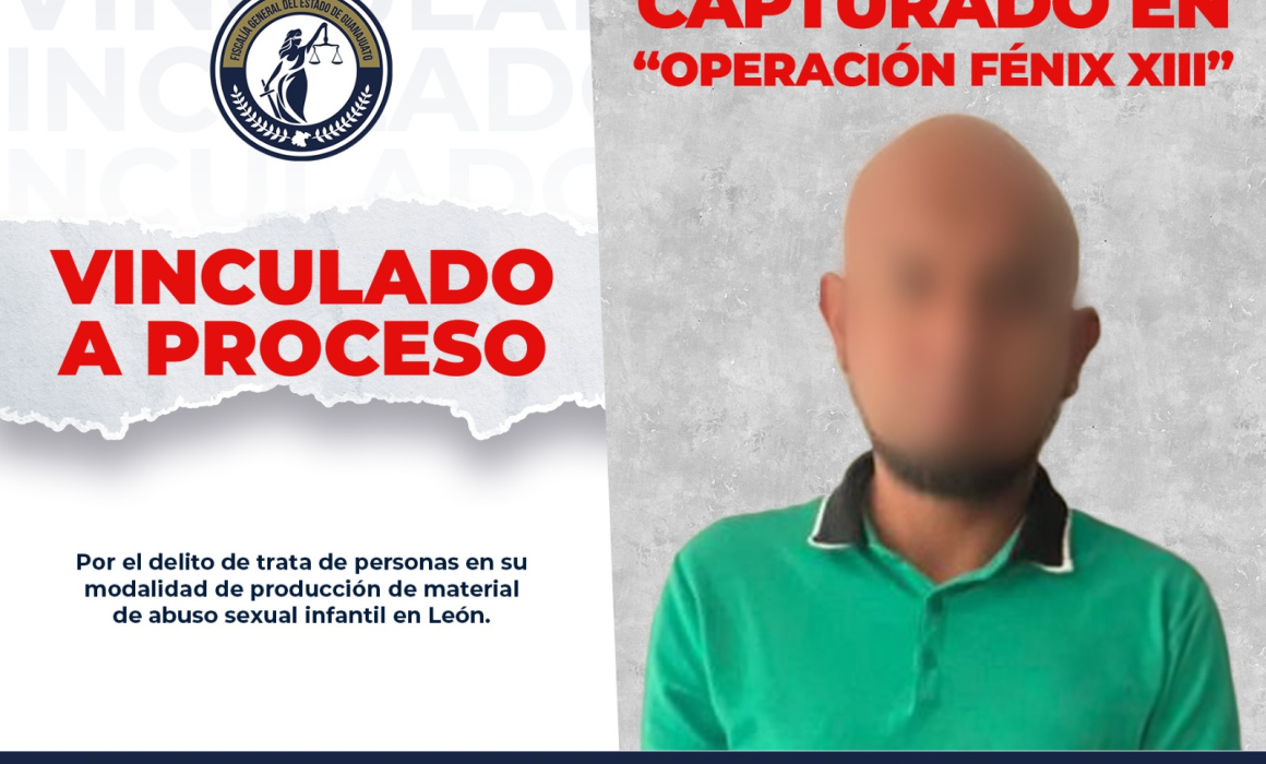 Detiene FGE de Guanajuato a cuarto integrante de red de abuso sexual infantil