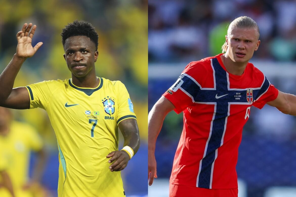Brasil y Noruega definen su rumbo en el Mundial con el duelo entre Vinicius y Haaland