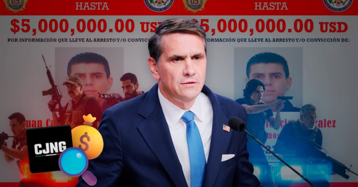EE.UU. ofrece más de 100 mdd en recompensas por cinco líderes del CJNG e identifica a nuevo cabecilla