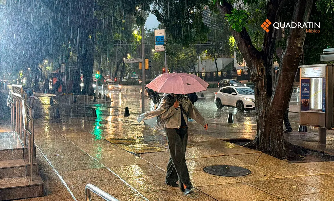 Pronostican lluvias fuertes con granizo para este domingo en la Ciudad de México
