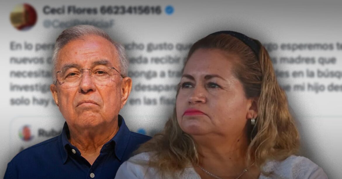 Ceci Flores respalda regreso de Rubén Rocha y pide recibir a madres buscadoras