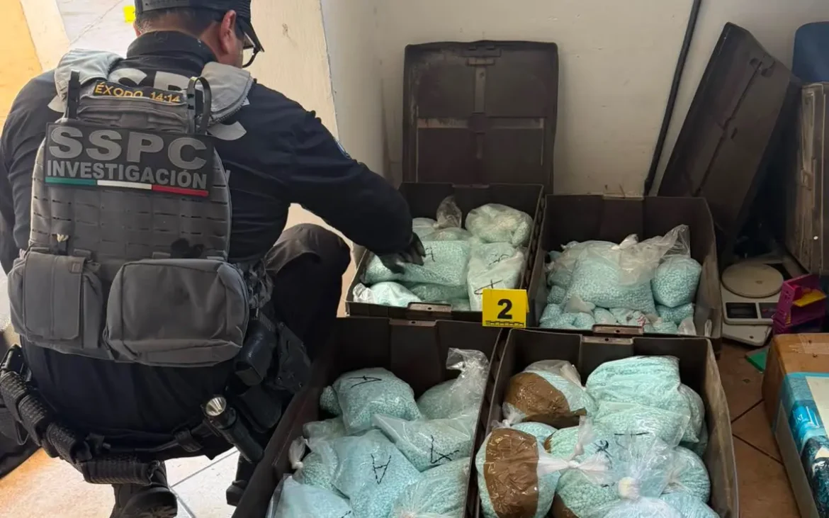 Incautan 120 kg de fentanilo en Mexicali vinculados al grupo ‘Los Rusos’