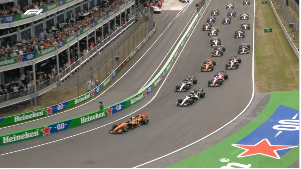 Verstappen choca y provoca bandera roja; Hamilton y Norris se disputan el liderato en Zandvoort