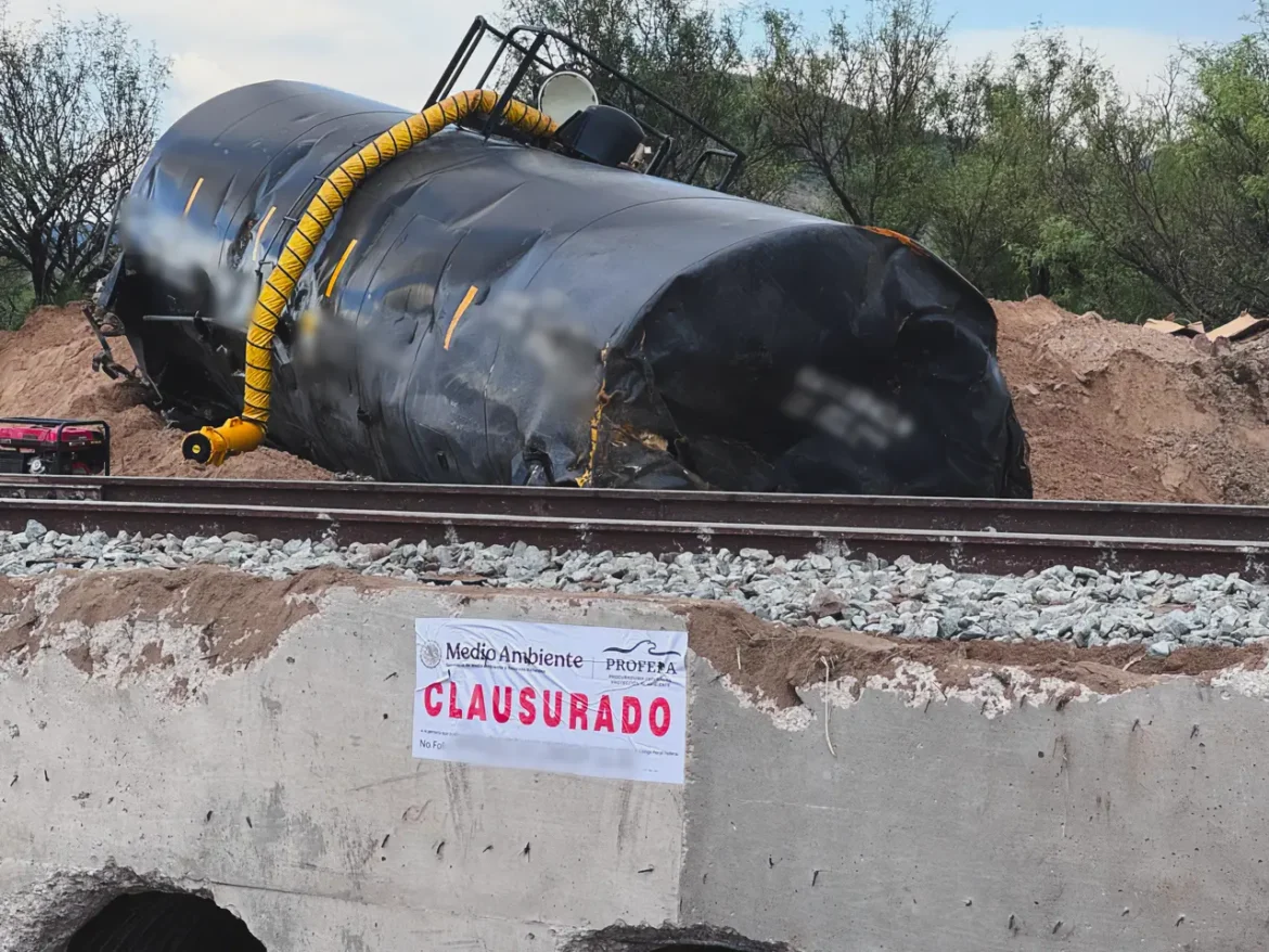Profepa ordena a Ferromex plan de remediación por derrame en Sonora